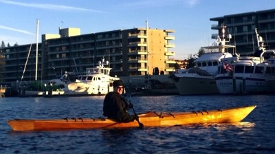  First paddle! 