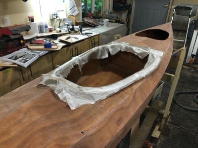  5/30/20 - The coaming is ready for fiberglass. 