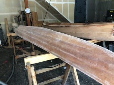  5/28/20 - The hull is sanded. 