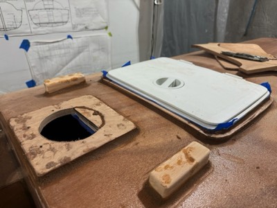  Epoxy fillets are applied.  