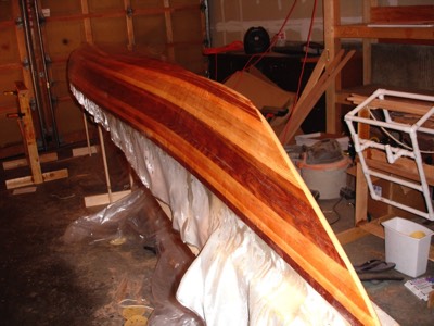  The hull is fiberglassed. 