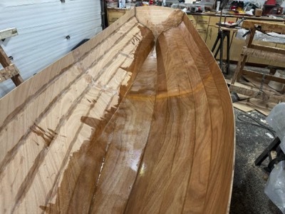  3/5/25 - The glass is saturated with epoxy. 