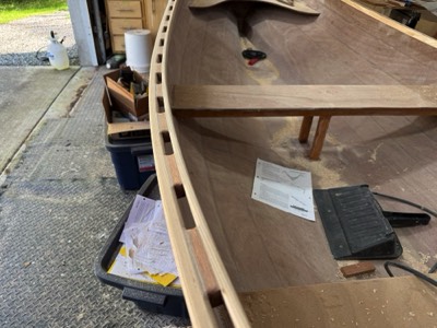  4/24/25 -Rails are sanded and shaped. 