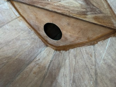  4/25/25 - Forward bulkhead is epoxied in place.  