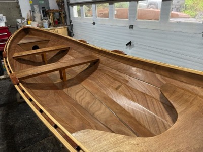  5/13/25 - Two coats of satin varnish are applied.  