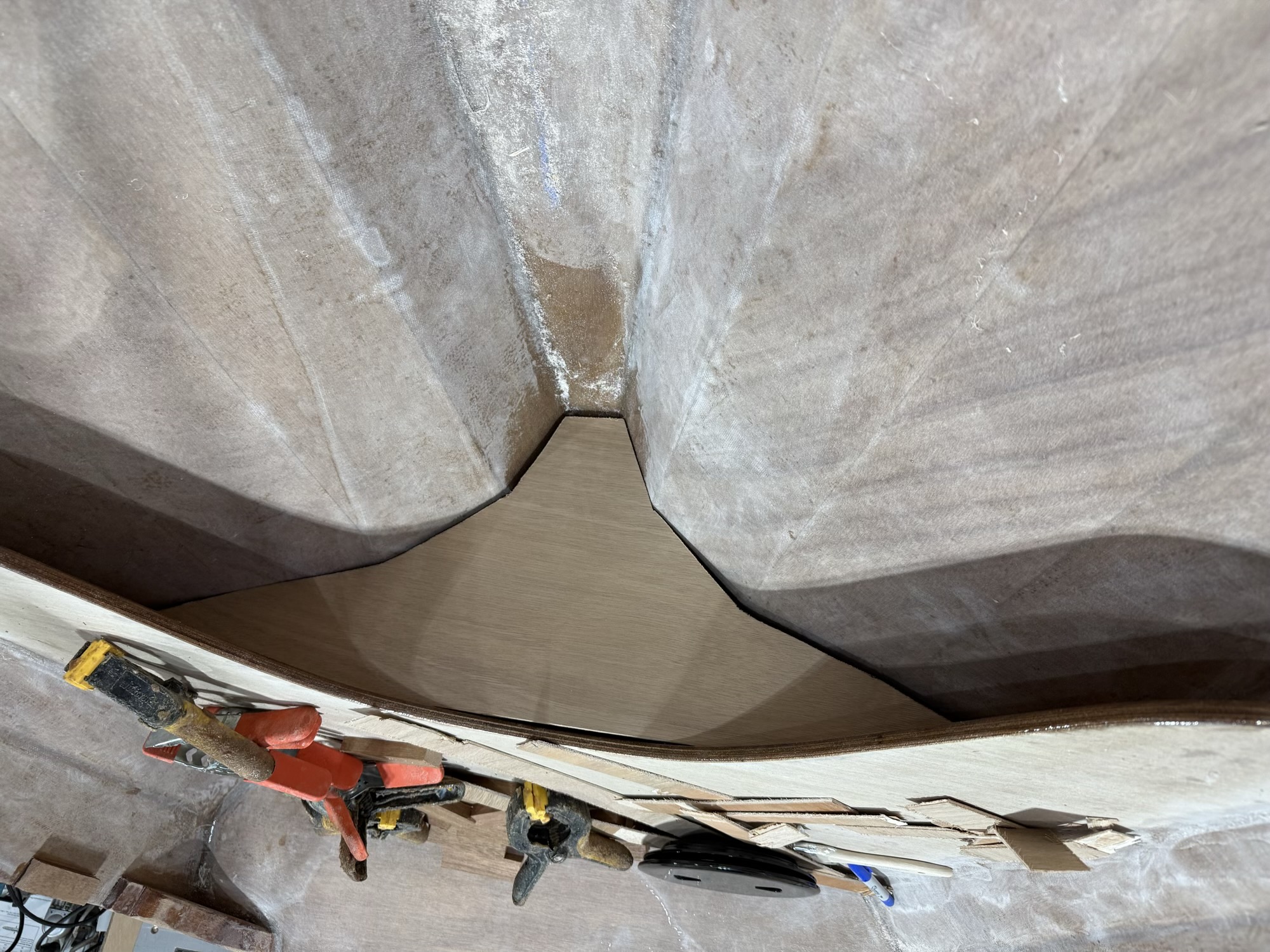  4/22/25 - Custom forward bulkhead is test fit. 