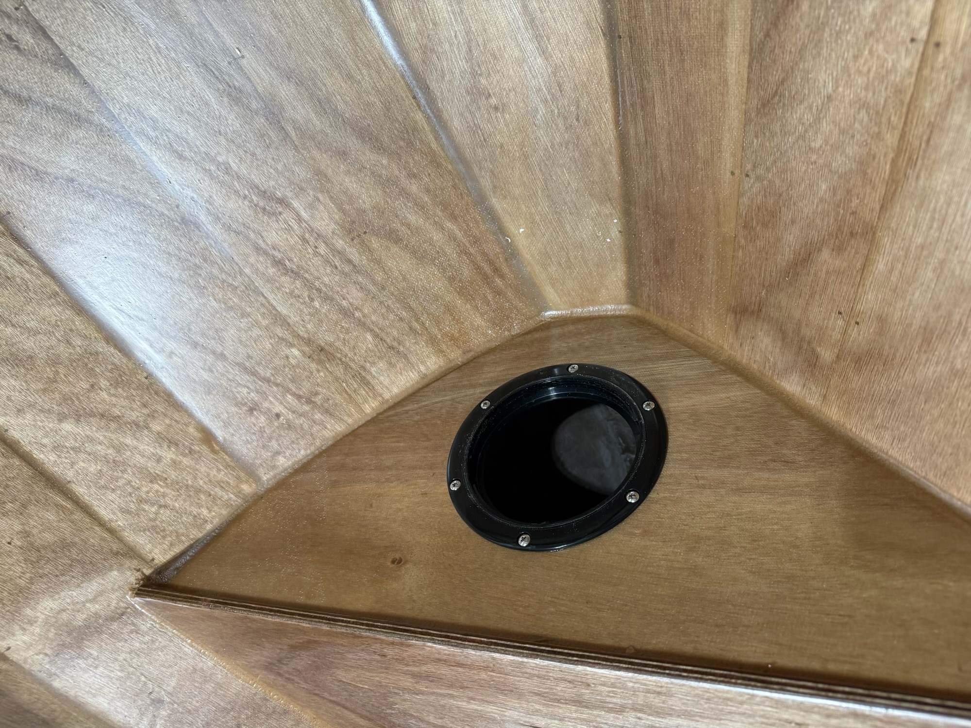  5/15/25 - Watertight deck plate is installed in forward bulkhead.  