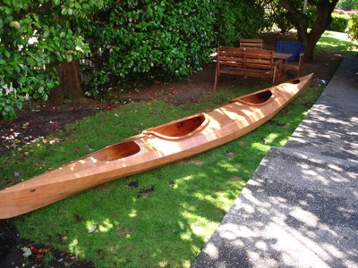  The boat is sanded.   