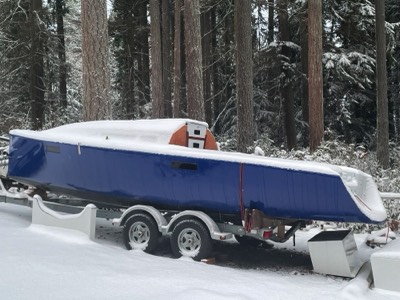  1/1/22 - Getting ready for the custom trailer bunks. 