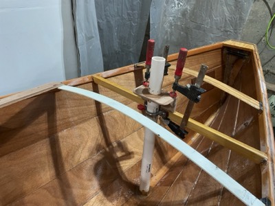  3/6/24 - Mast support is installed. 