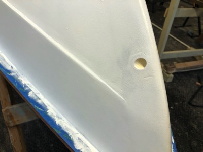  PVC is trimmed and sanded.  