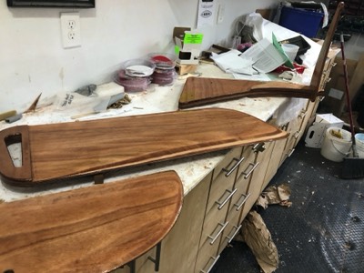 12/10/19 - Seal coats of epoxy are applied. 